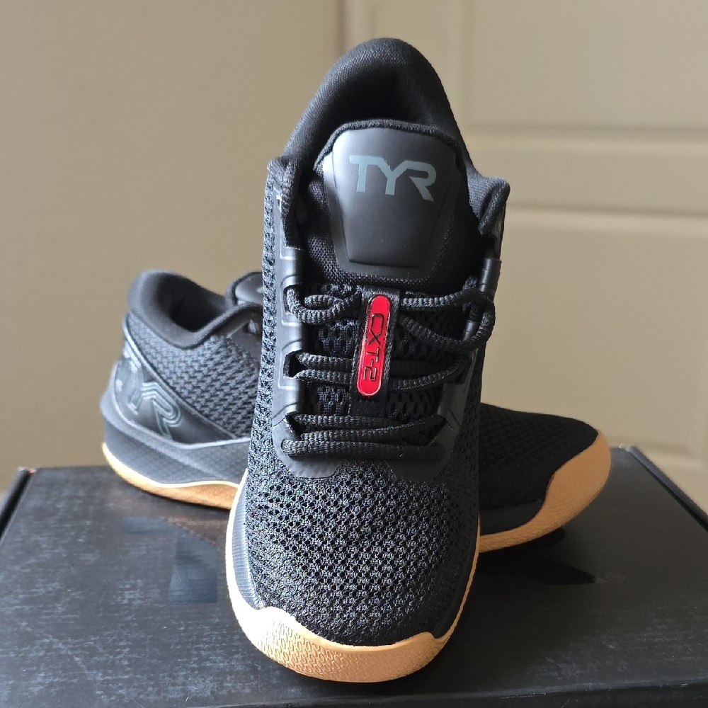 TYR Black and Tan Mesh Sneakers